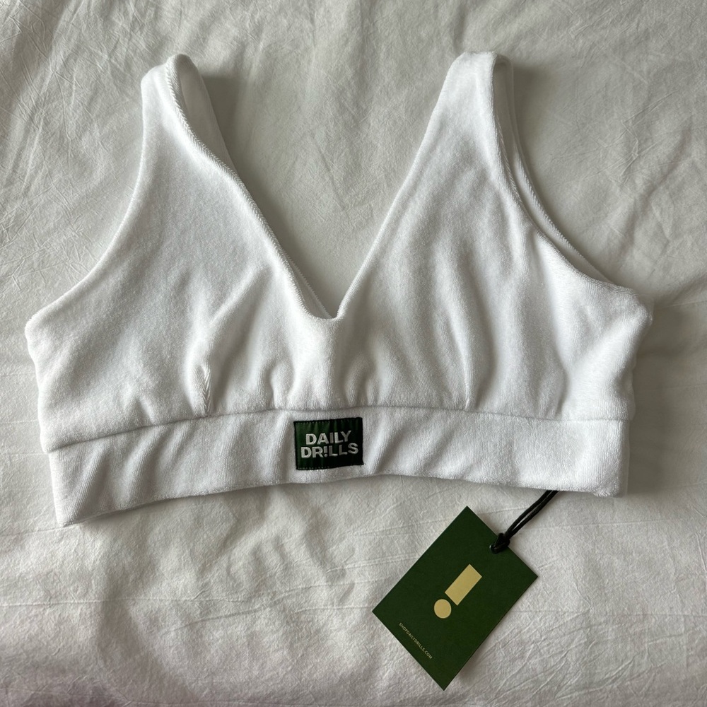 Daily drills terry sports bra
